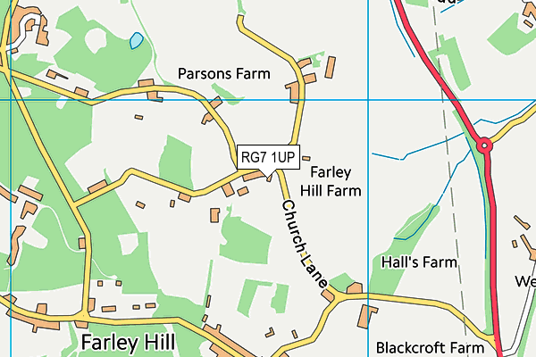 RG7 1UP map - OS VectorMap District (Ordnance Survey)