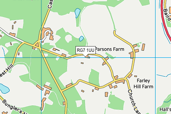 RG7 1UU map - OS VectorMap District (Ordnance Survey)