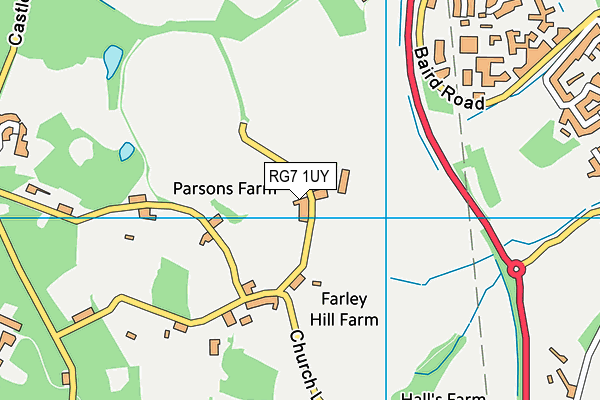 RG7 1UY map - OS VectorMap District (Ordnance Survey)