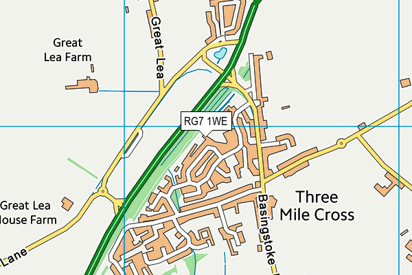 RG7 1WE map - OS VectorMap District (Ordnance Survey)