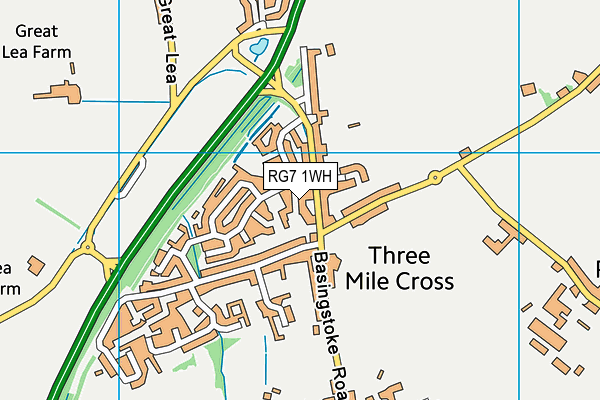 RG7 1WH map - OS VectorMap District (Ordnance Survey)