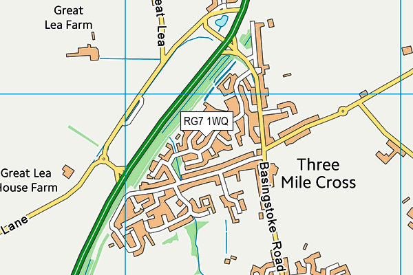 RG7 1WQ map - OS VectorMap District (Ordnance Survey)