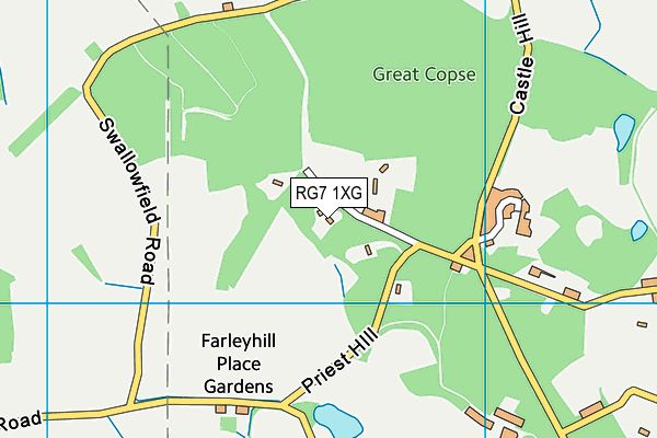 RG7 1XG map - OS VectorMap District (Ordnance Survey)