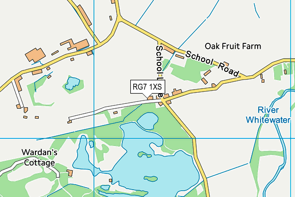 RG7 1XS map - OS VectorMap District (Ordnance Survey)
