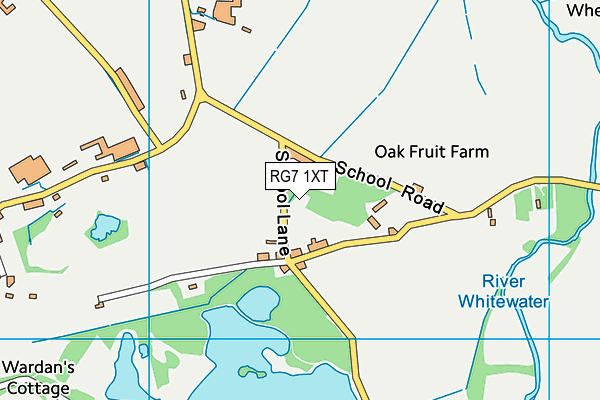 RG7 1XT map - OS VectorMap District (Ordnance Survey)