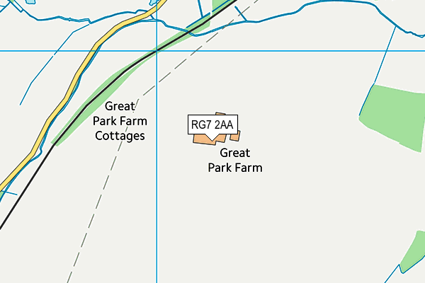 RG7 2AA map - OS VectorMap District (Ordnance Survey)