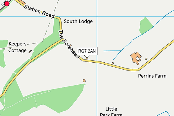 RG7 2AN map - OS VectorMap District (Ordnance Survey)