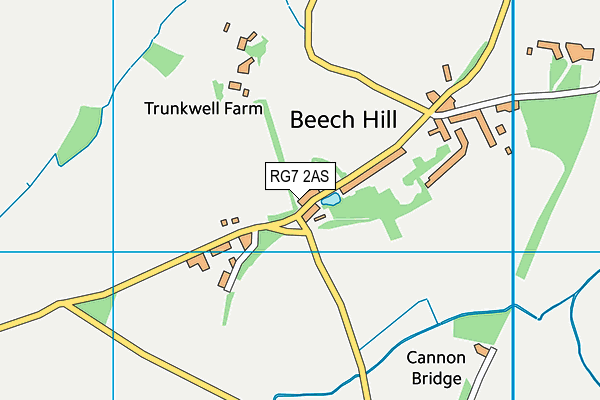 RG7 2AS map - OS VectorMap District (Ordnance Survey)