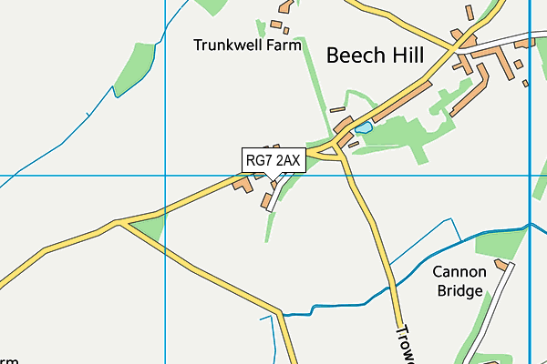 RG7 2AX map - OS VectorMap District (Ordnance Survey)