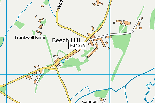 RG7 2BA map - OS VectorMap District (Ordnance Survey)