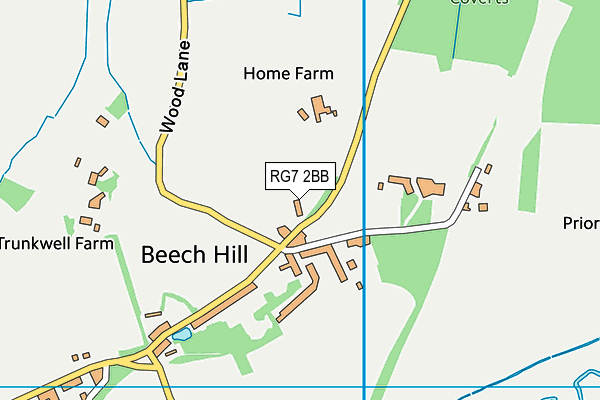 RG7 2BB map - OS VectorMap District (Ordnance Survey)