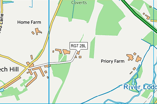 RG7 2BL map - OS VectorMap District (Ordnance Survey)