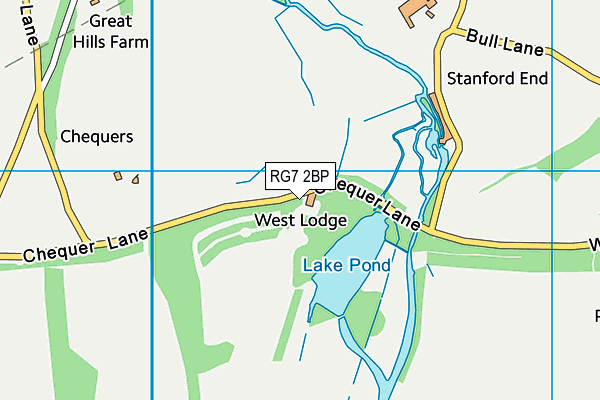 RG7 2BP map - OS VectorMap District (Ordnance Survey)