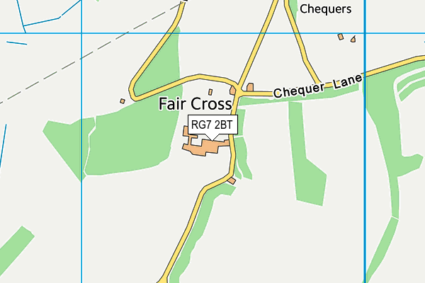 RG7 2BT map - OS VectorMap District (Ordnance Survey)