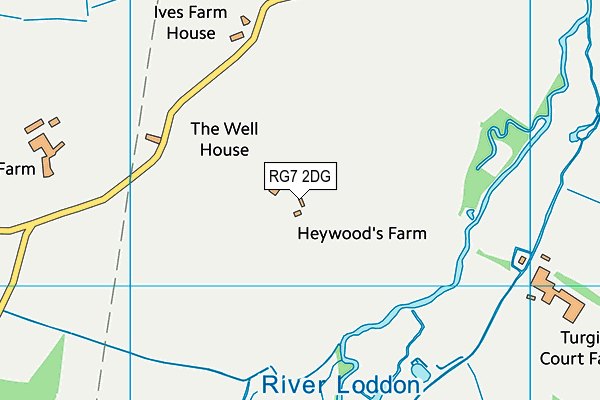 RG7 2DG map - OS VectorMap District (Ordnance Survey)