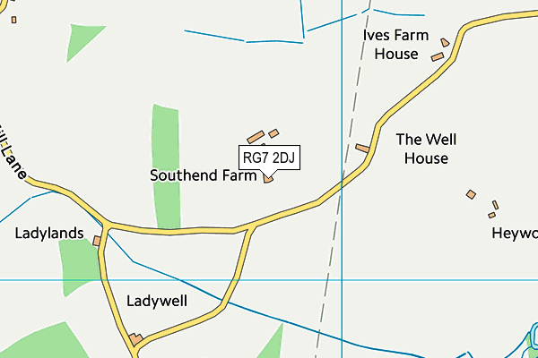 RG7 2DJ map - OS VectorMap District (Ordnance Survey)