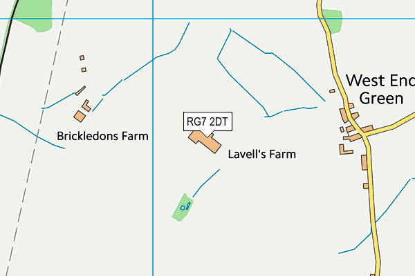 RG7 2DT map - OS VectorMap District (Ordnance Survey)