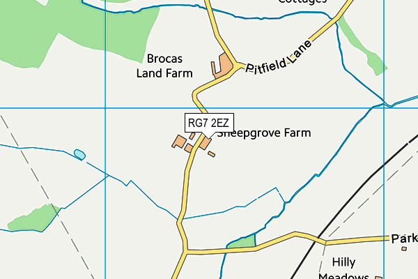 RG7 2EZ map - OS VectorMap District (Ordnance Survey)
