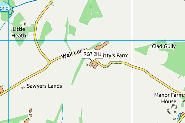 RG7 2HJ map - OS VectorMap District (Ordnance Survey)