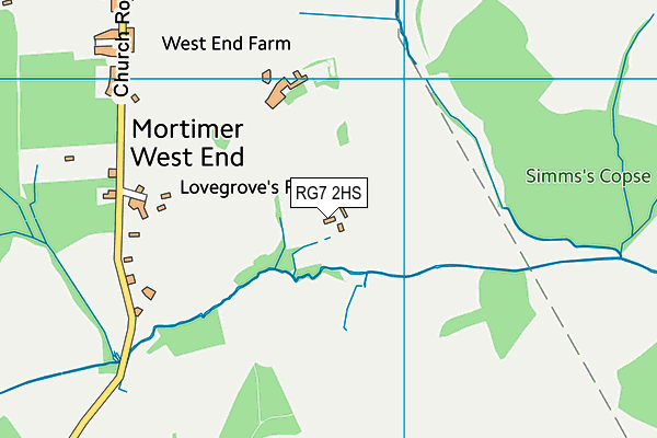 RG7 2HS map - OS VectorMap District (Ordnance Survey)