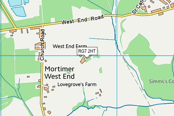 RG7 2HT map - OS VectorMap District (Ordnance Survey)