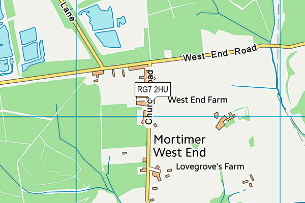 RG7 2HU map - OS VectorMap District (Ordnance Survey)