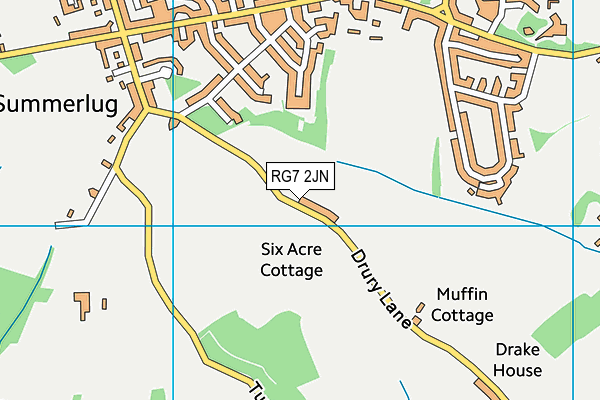 RG7 2JN map - OS VectorMap District (Ordnance Survey)