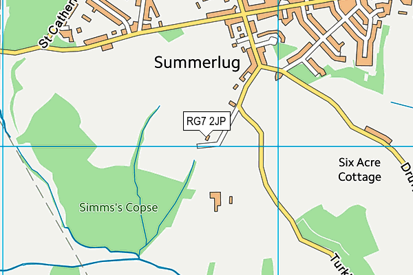 RG7 2JP map - OS VectorMap District (Ordnance Survey)