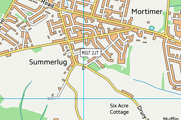 RG7 2JT map - OS VectorMap District (Ordnance Survey)