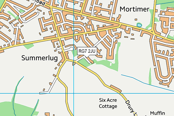 RG7 2JU map - OS VectorMap District (Ordnance Survey)
