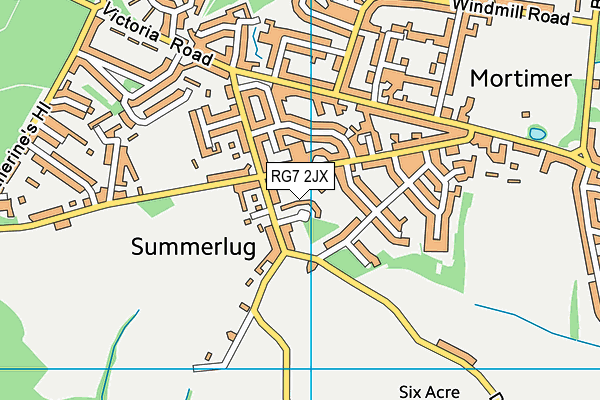 RG7 2JX map - OS VectorMap District (Ordnance Survey)