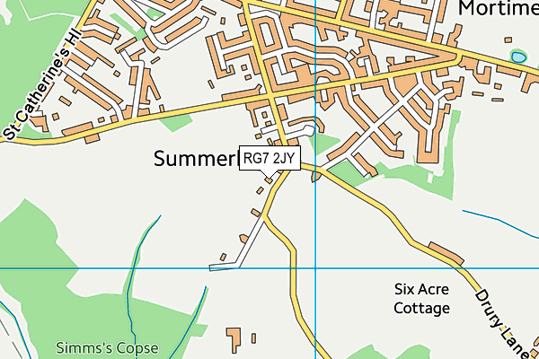 RG7 2JY map - OS VectorMap District (Ordnance Survey)