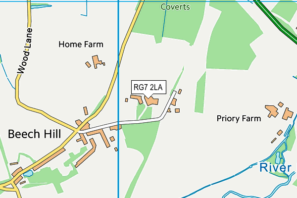 RG7 2LA map - OS VectorMap District (Ordnance Survey)