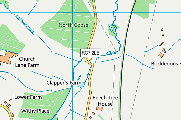 RG7 2LE map - OS VectorMap District (Ordnance Survey)