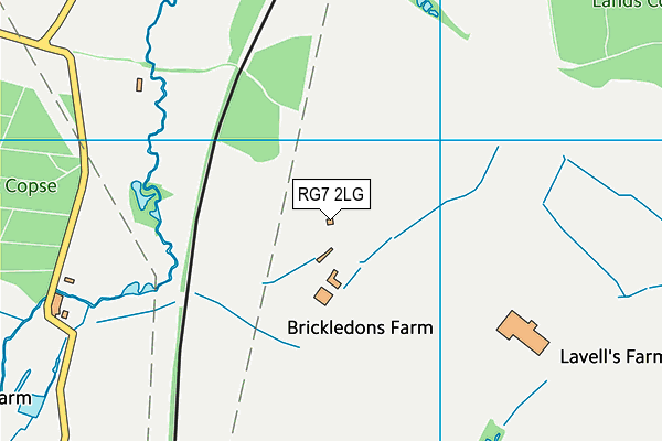 RG7 2LG map - OS VectorMap District (Ordnance Survey)