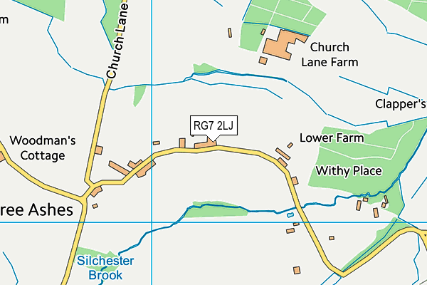 RG7 2LJ map - OS VectorMap District (Ordnance Survey)