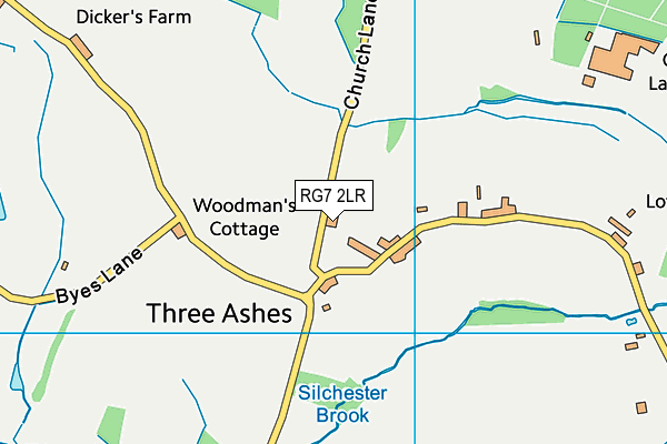 RG7 2LR map - OS VectorMap District (Ordnance Survey)