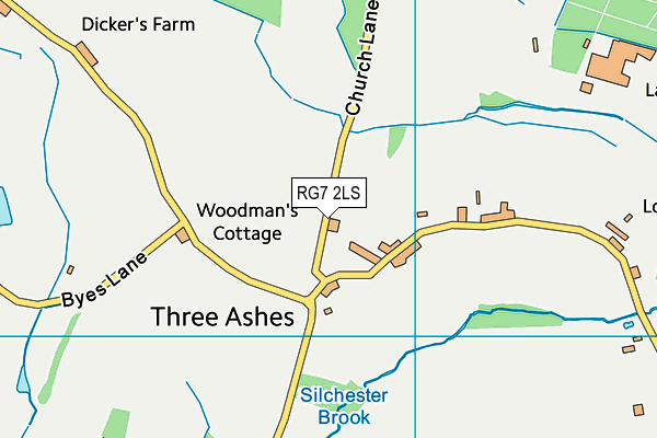 RG7 2LS map - OS VectorMap District (Ordnance Survey)