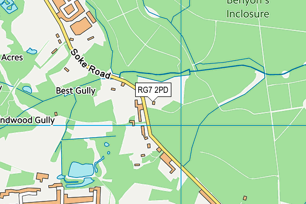 RG7 2PD map - OS VectorMap District (Ordnance Survey)