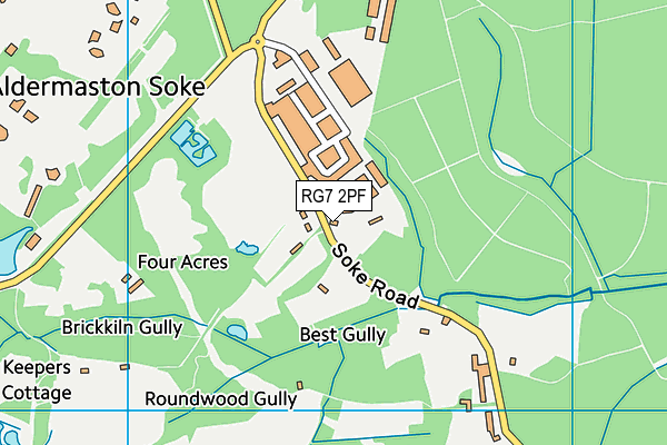 RG7 2PF map - OS VectorMap District (Ordnance Survey)