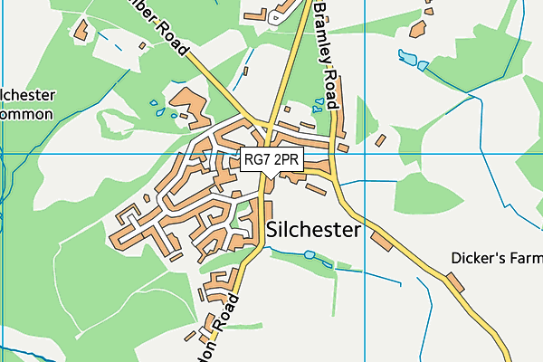 RG7 2PR map - OS VectorMap District (Ordnance Survey)