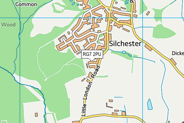 RG7 2PU map - OS VectorMap District (Ordnance Survey)