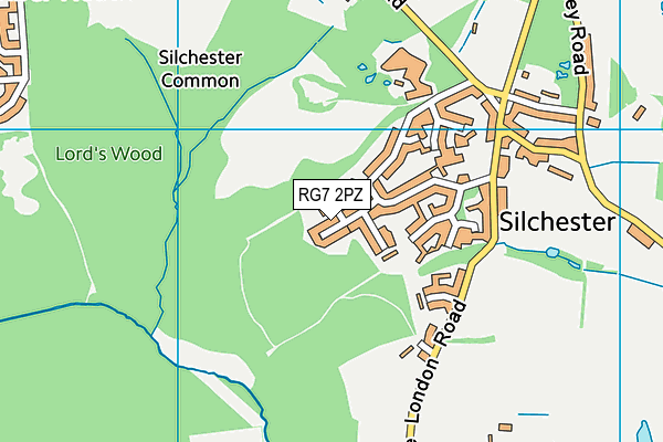 RG7 2PZ map - OS VectorMap District (Ordnance Survey)