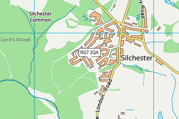 RG7 2QA map - OS VectorMap District (Ordnance Survey)