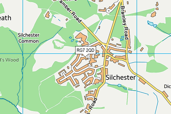 RG7 2QD map - OS VectorMap District (Ordnance Survey)