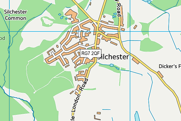 RG7 2QF map - OS VectorMap District (Ordnance Survey)