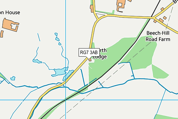 RG7 3AB map - OS VectorMap District (Ordnance Survey)