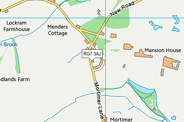 RG7 3AJ map - OS VectorMap District (Ordnance Survey)