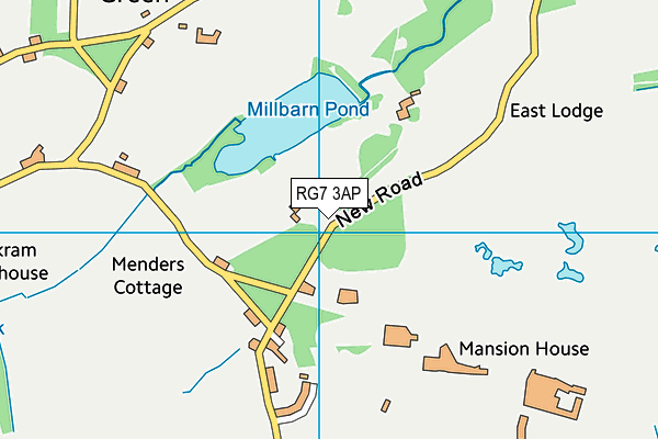 RG7 3AP map - OS VectorMap District (Ordnance Survey)