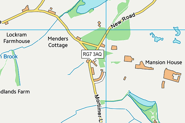 RG7 3AQ map - OS VectorMap District (Ordnance Survey)